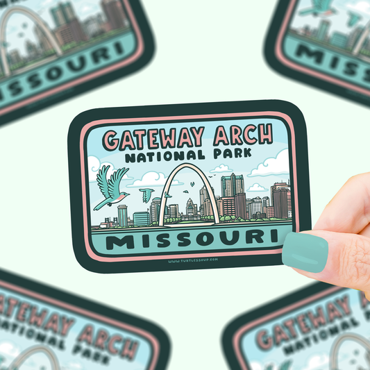 Gateway Arch National Park Vinyl Sticker