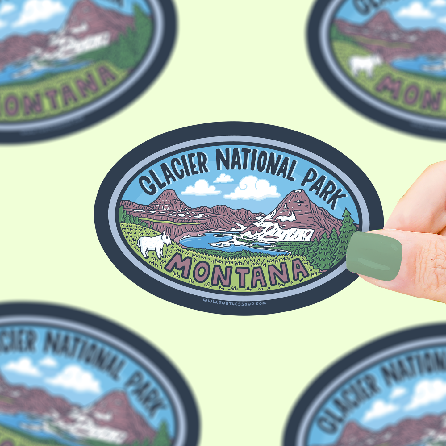 Glacier National Park Vinyl Sticker