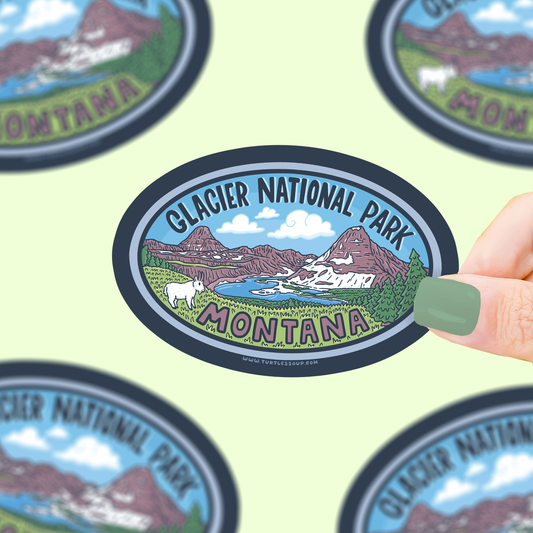 Glacier National Park Vinyl Sticker