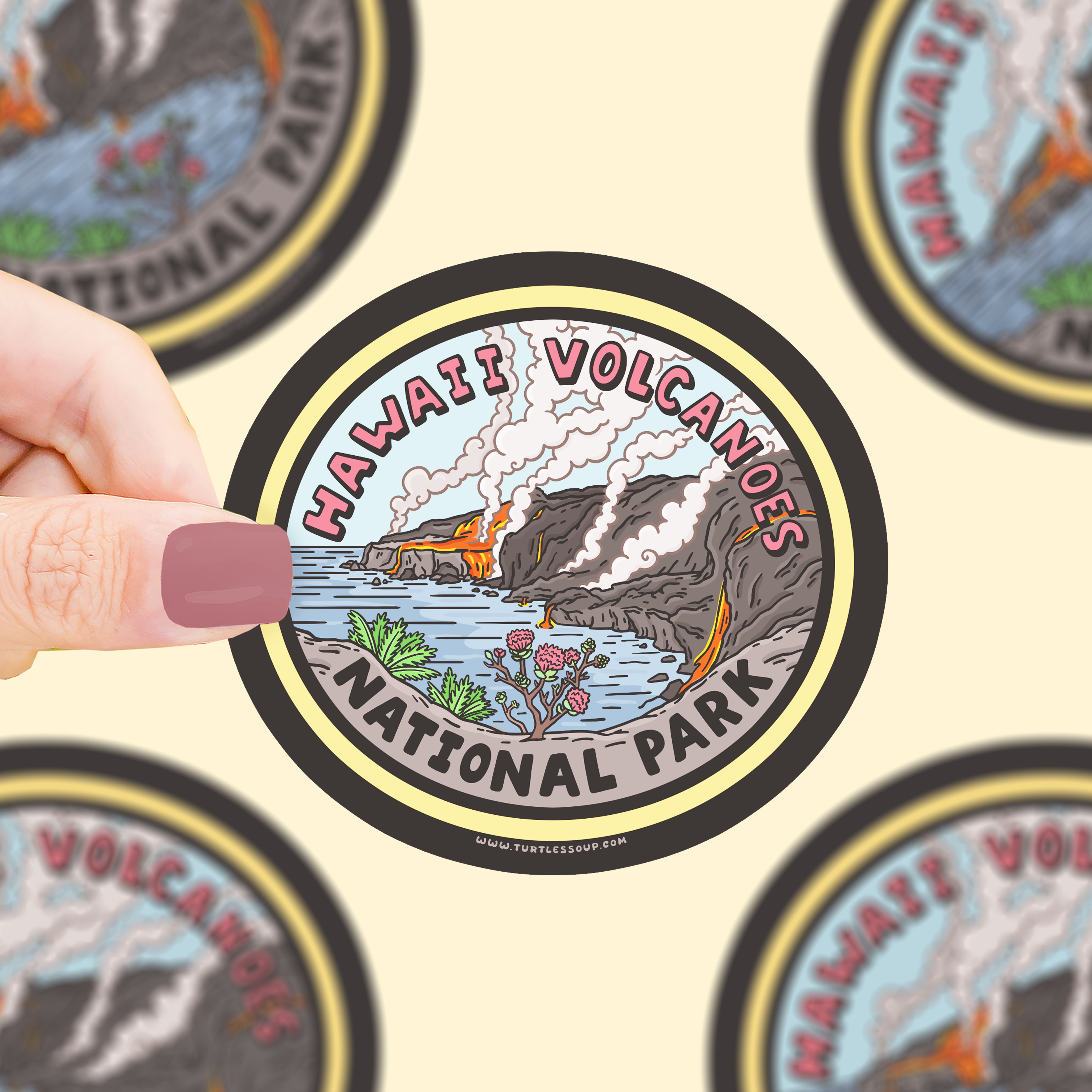 Hawaii Volcanoes National Park Vinyl Sticker – Turtle's Soup