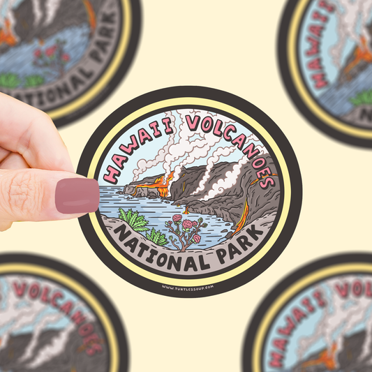 Hawaii Volcanoes National Park Vinyl Sticker