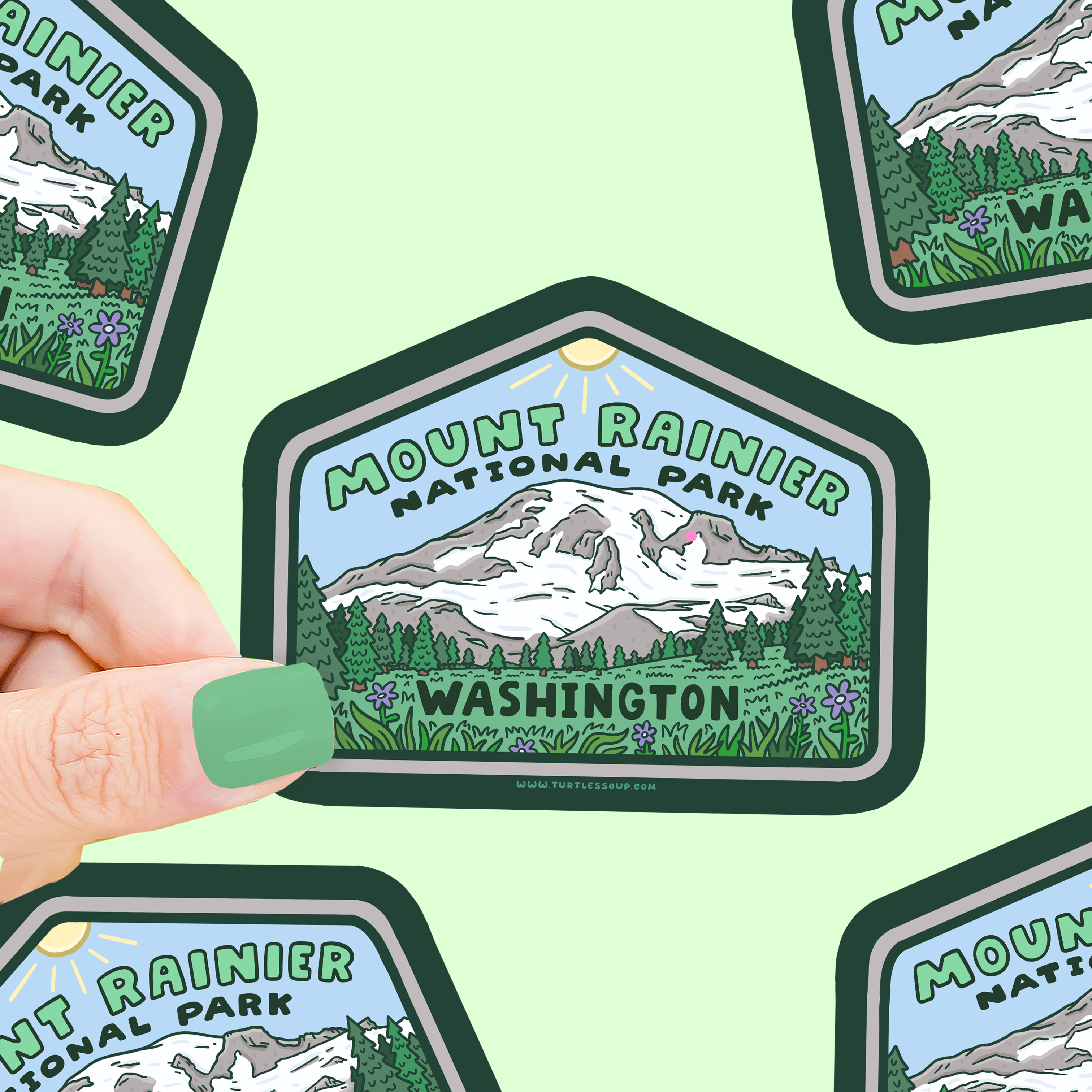 Mount Rainier National Park Vinyl Sticker – Turtle's Soup