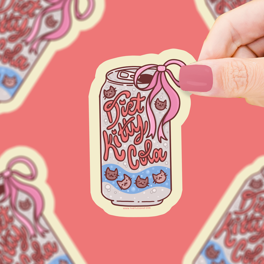 Diet Kitty Cola Vinyl Sticker