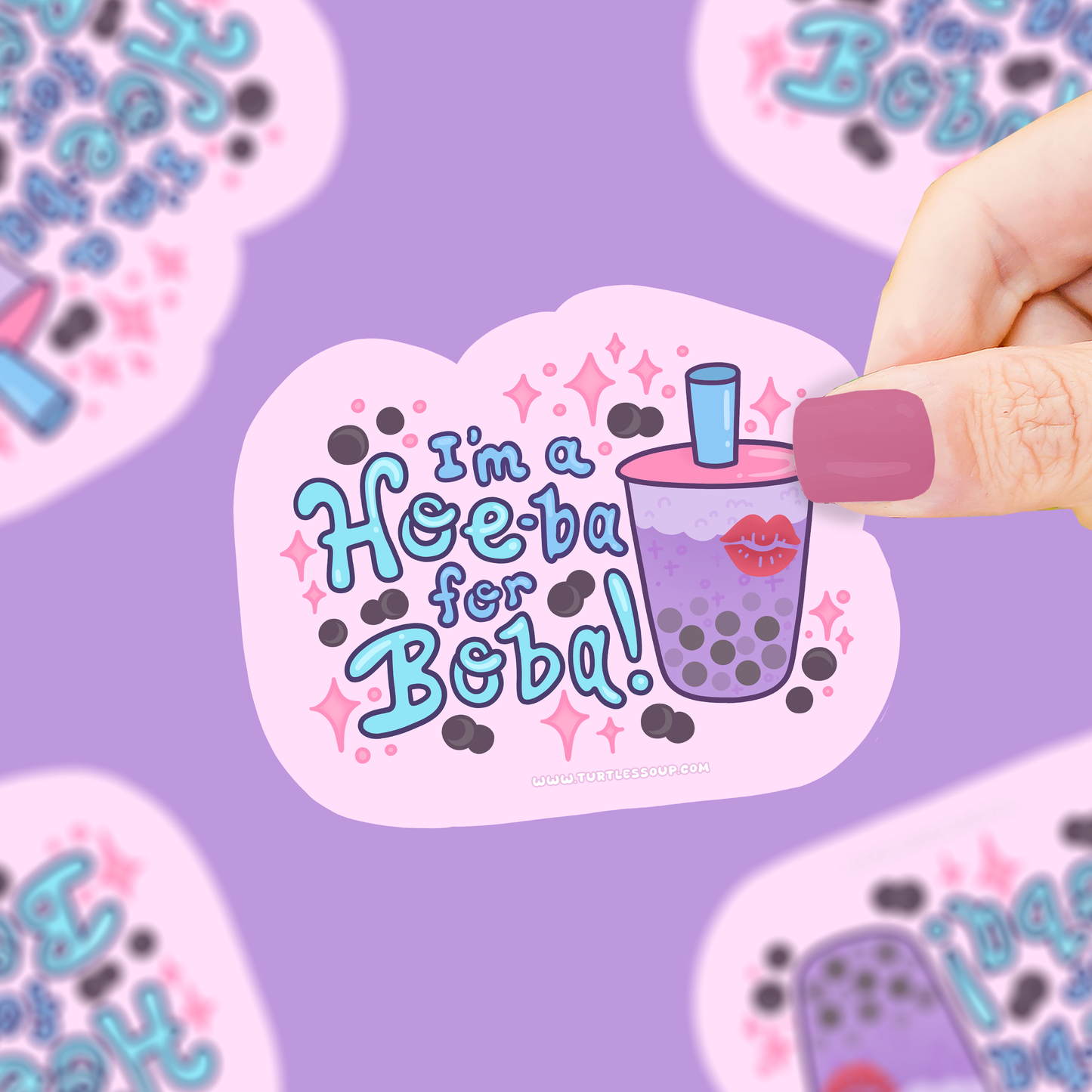 Hoe-ba for Boba Vinyl Sticker