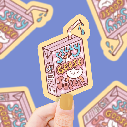 Silly Goose Juice Vinyl Sticker