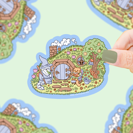 Kitty Burrow Vinyl Sticker