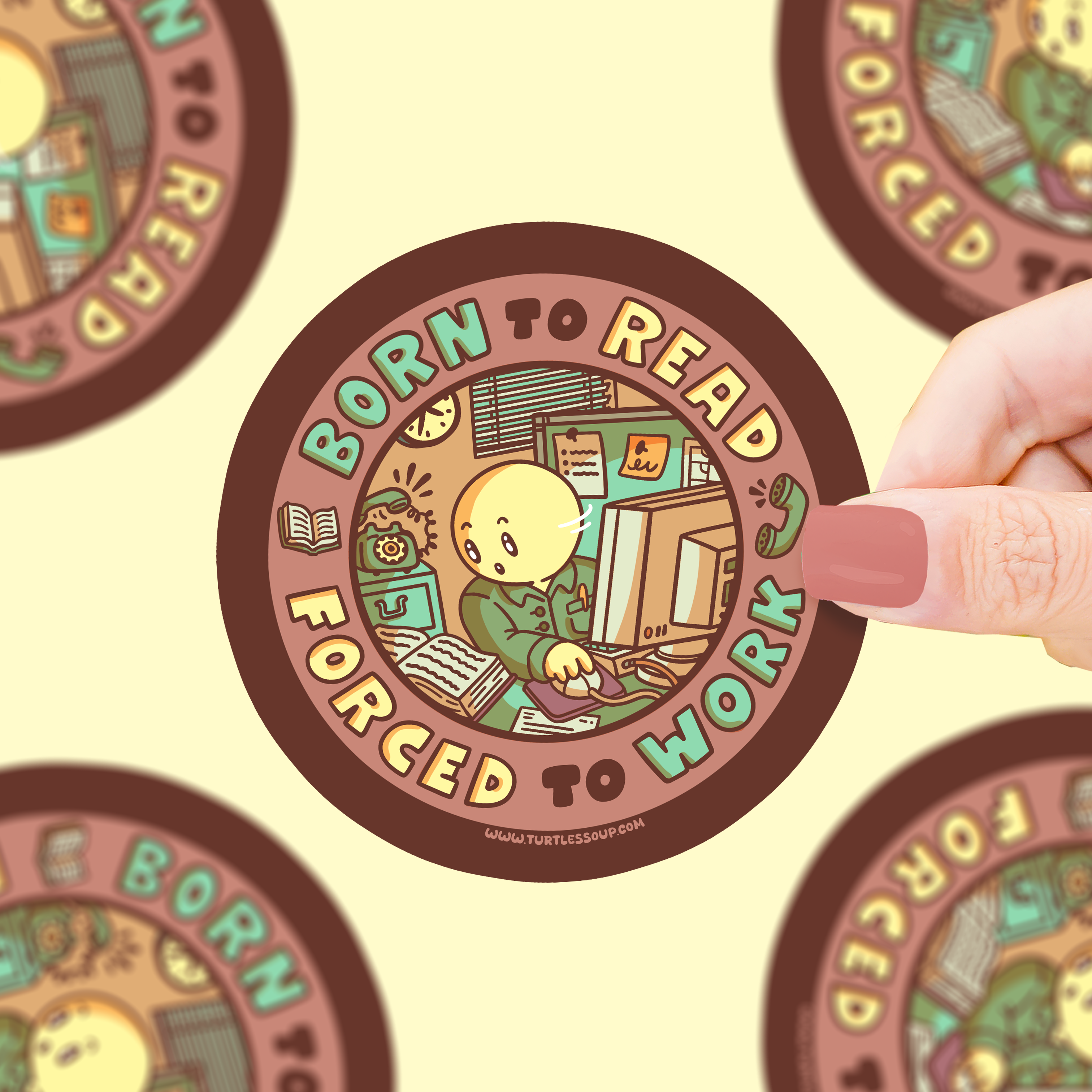 Born To Read Vinyl Sticker – Turtle's Soup