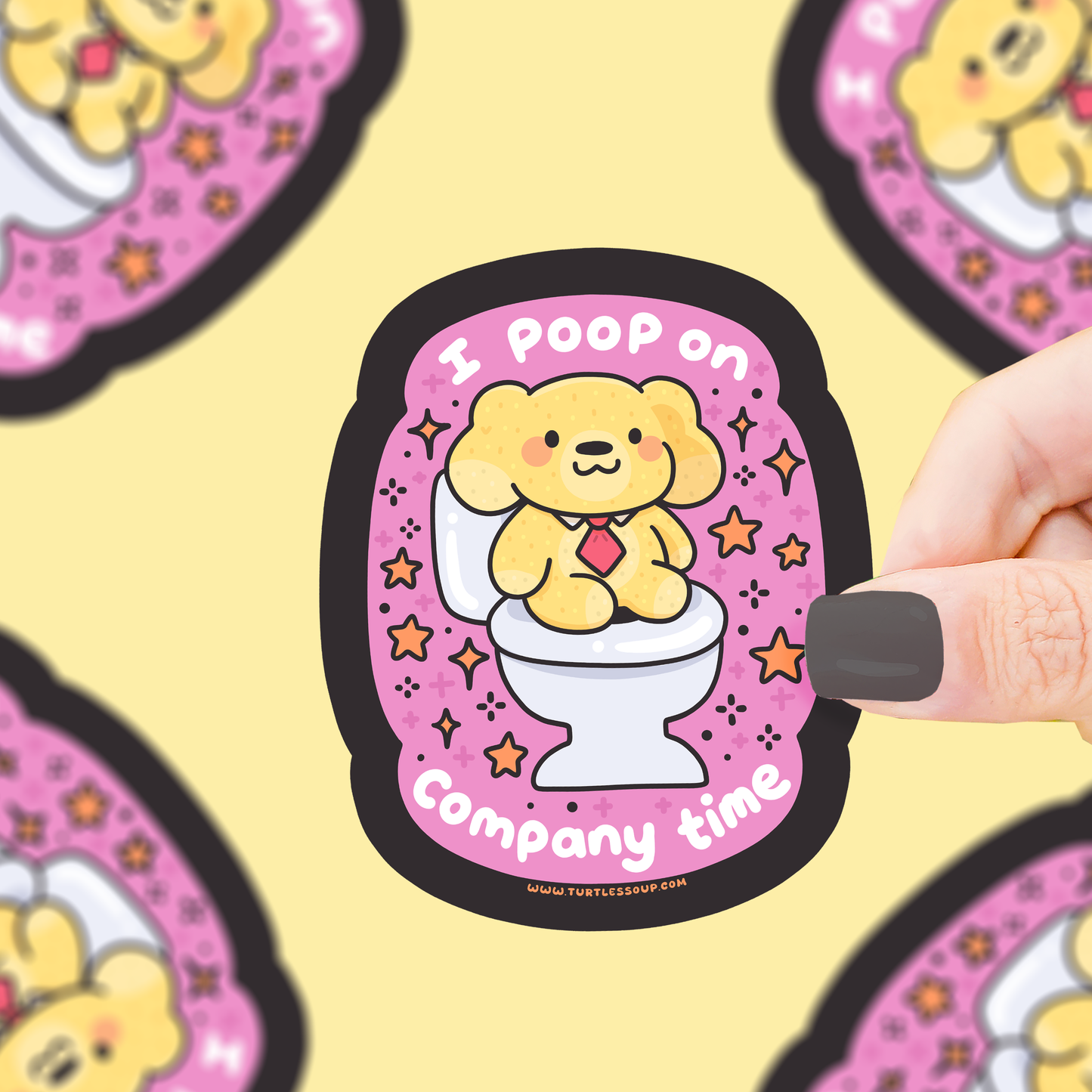 Poop On Company Time Vinyl Sticker