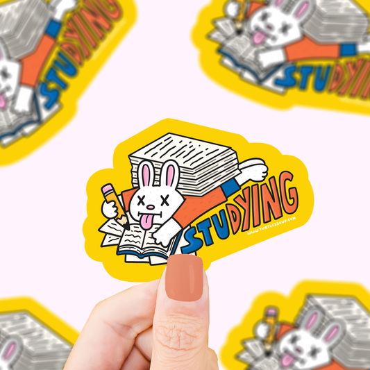 Stud-dying Vinyl Sticker