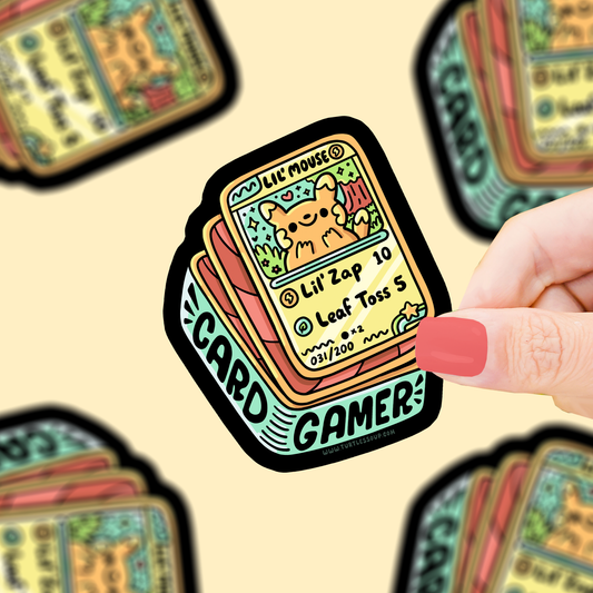 cute card lil mouse gamer sticker
