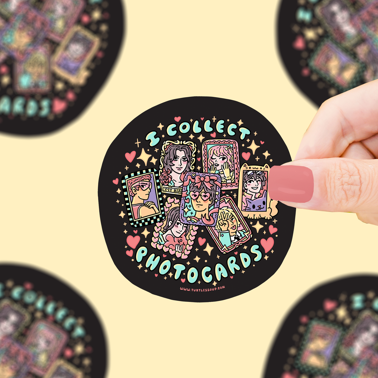 I collect photocards vinyl sticker
