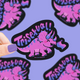 Triceratops Trisexual Dinosaur Vinyl Sticker