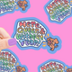Here, Queer, and Without Fear Pride Vinyl Sticker