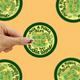 Just a Pickle Girl in Her Pickle World Vinyl Sticker