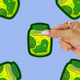 Lonely Pickle in a Jar Waterproof Vinyl Sticker