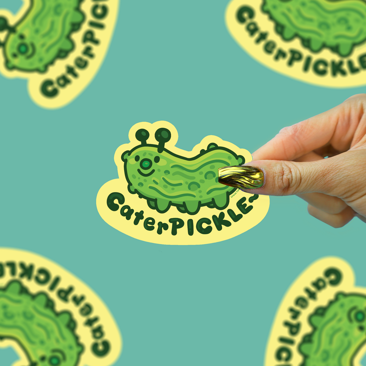 CaterPickle Cute Waterproof Vinyl Sticker