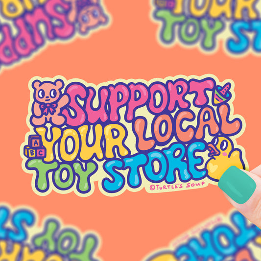 local toy store sticker