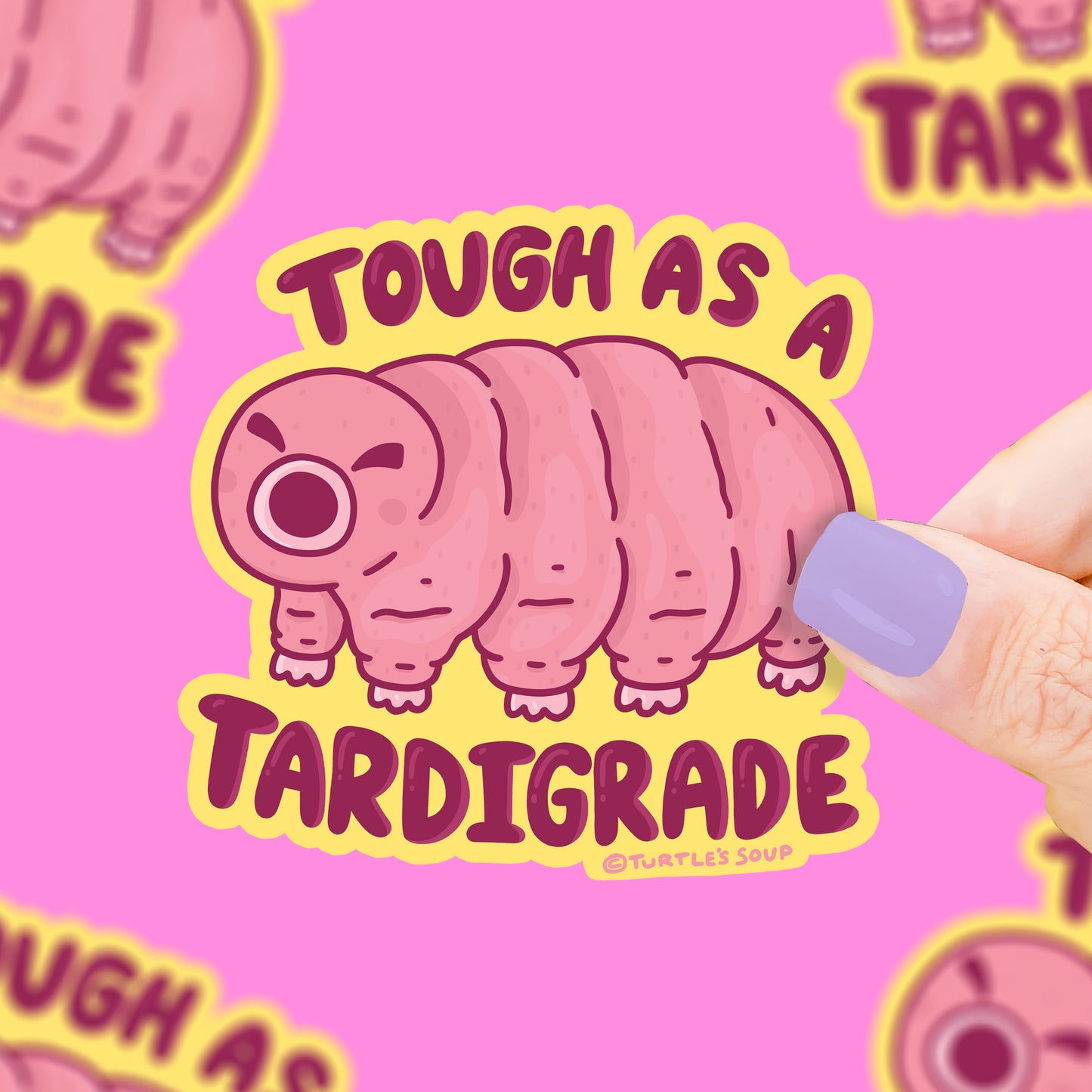 Tardigrade-Water-Bear-Tough-Vinyl-Sticker-by-Turtles-Soup
