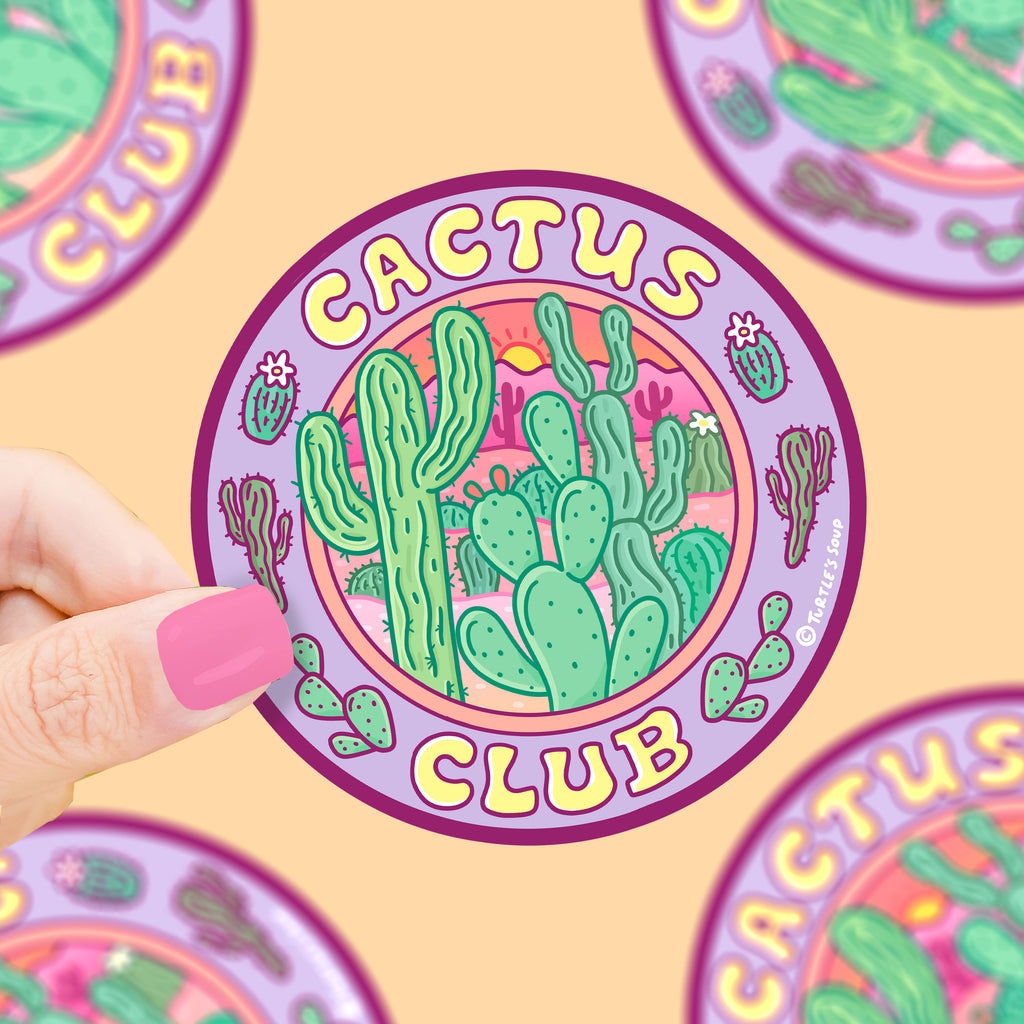 Cactus-Club-Cacti-Art--by-Vinyl-Sticker-by-Turtles-Soup