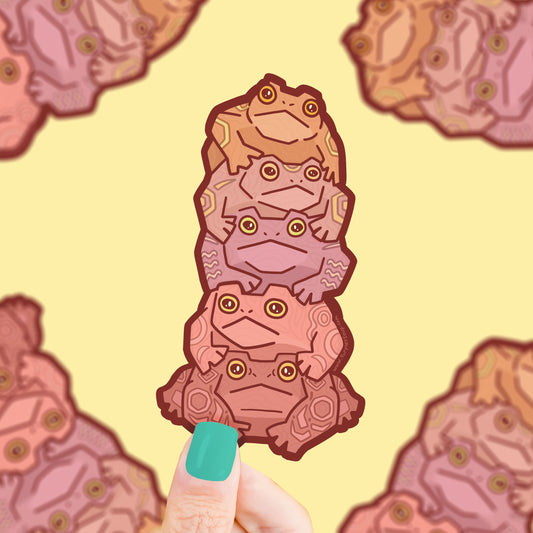 Toad-em-Pole-Toad-Vinyl-Sticker-by-Turtles-Soup