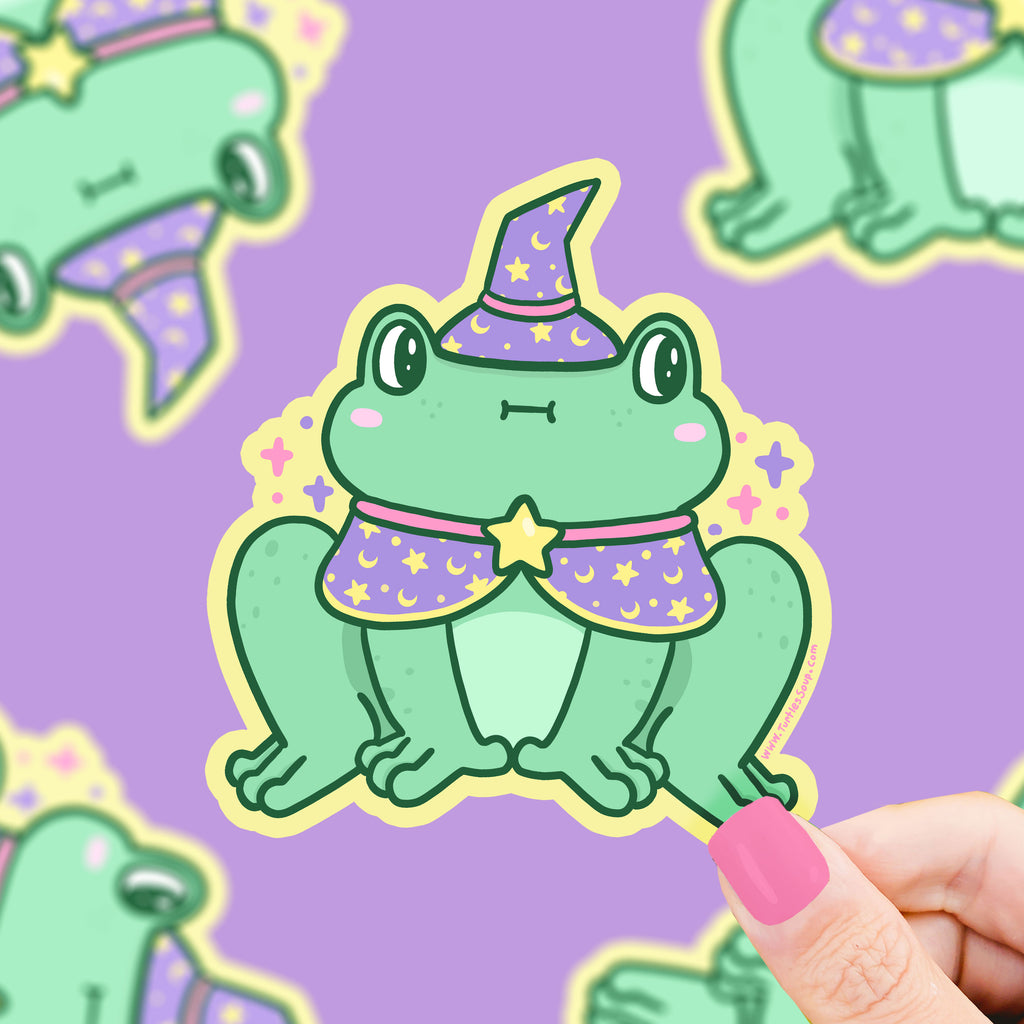 -Witchy-Frog-Vinyl-Sticker-by-Turtles-Soup