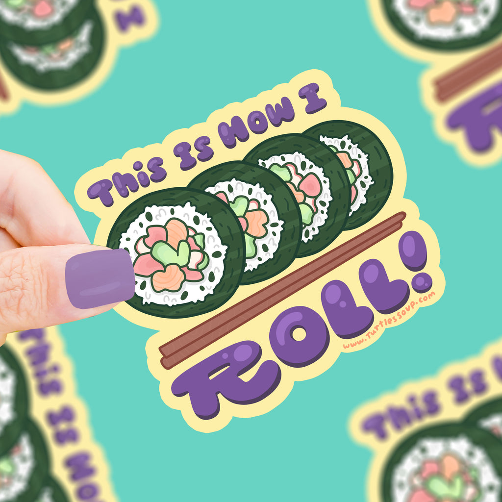 this is how i roll vinyl sticker