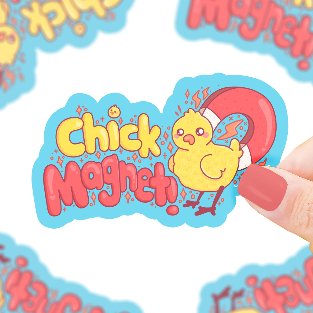 Chick Magnet Funny Chicken Art Bird Vinyl Sticker