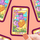 Strength Kitty Tarot Card Vinyl Sticker