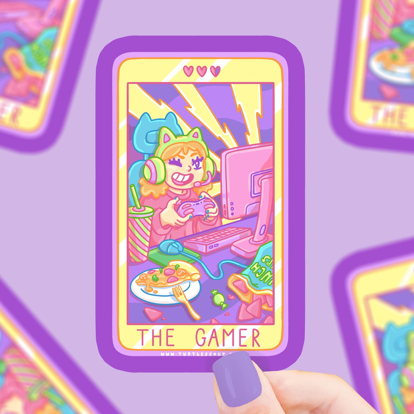 The Gamer Tarot Vinyl Sticker