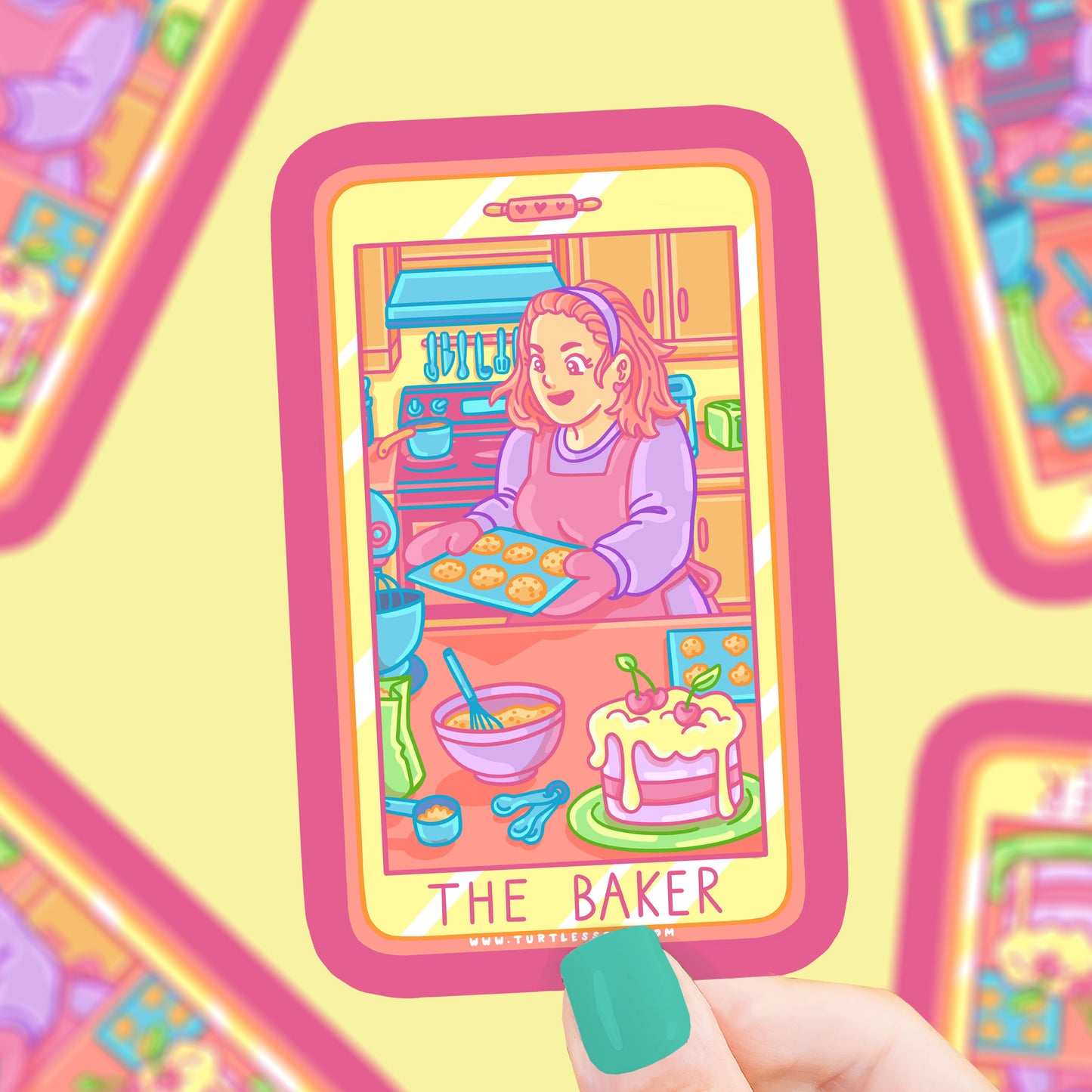 The Baker Tarot Vinyl Sticker