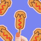 Corn Dog Vinyl Sticker