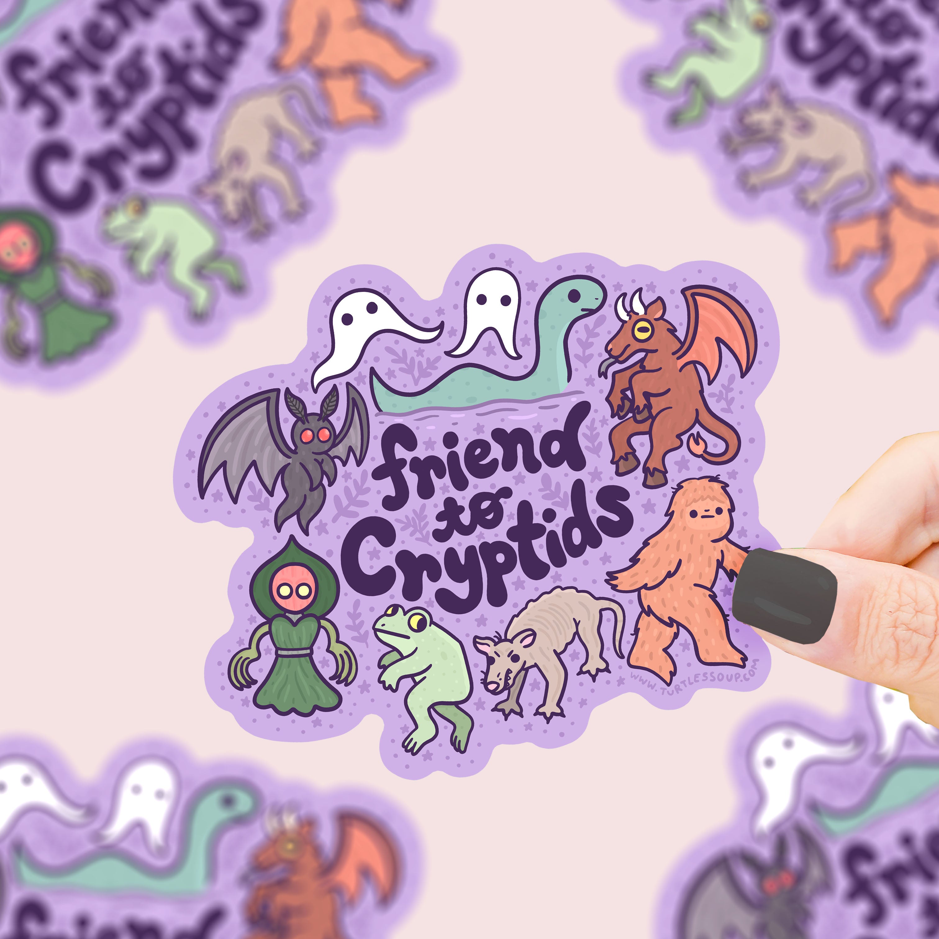 Friend to Cryptids Vinyl Sticker – Turtle's Soup