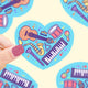 Instruments Heart Valentines Vinyl Sticker