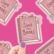 Save the Books Bookish Vinyl Sticker