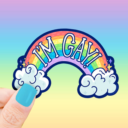 i'm gay pride sticker
