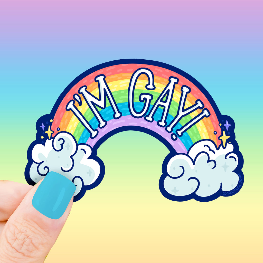 i'm gay pride sticker