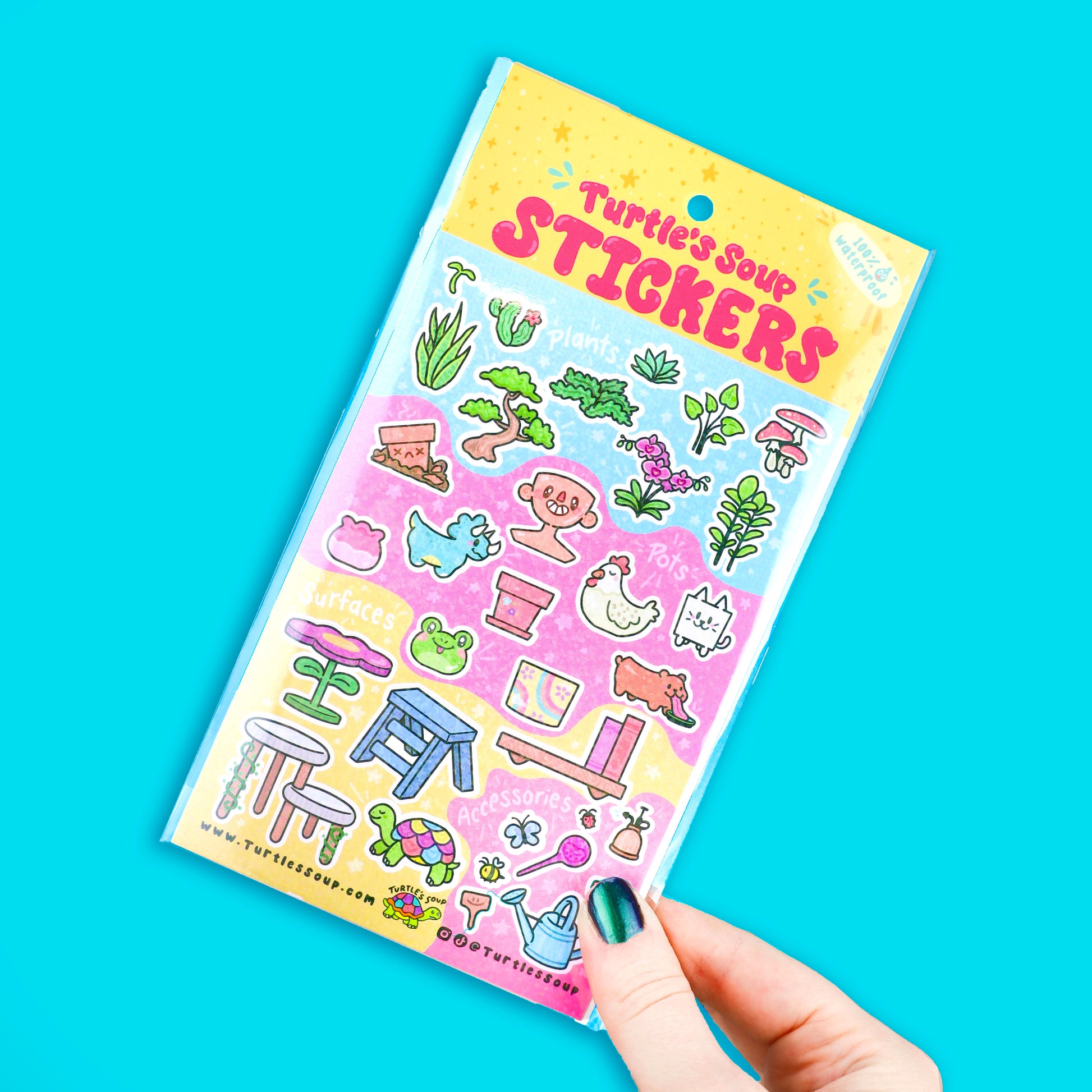 sheet pots for plants Interactive Planters Vinyl Planner Sticker Sheet – Turtle's Soup