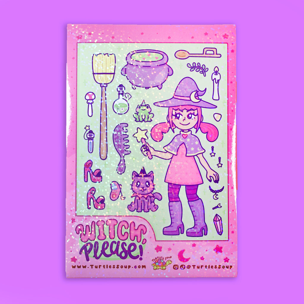 Witch Doll Witchy Sticker Sheet