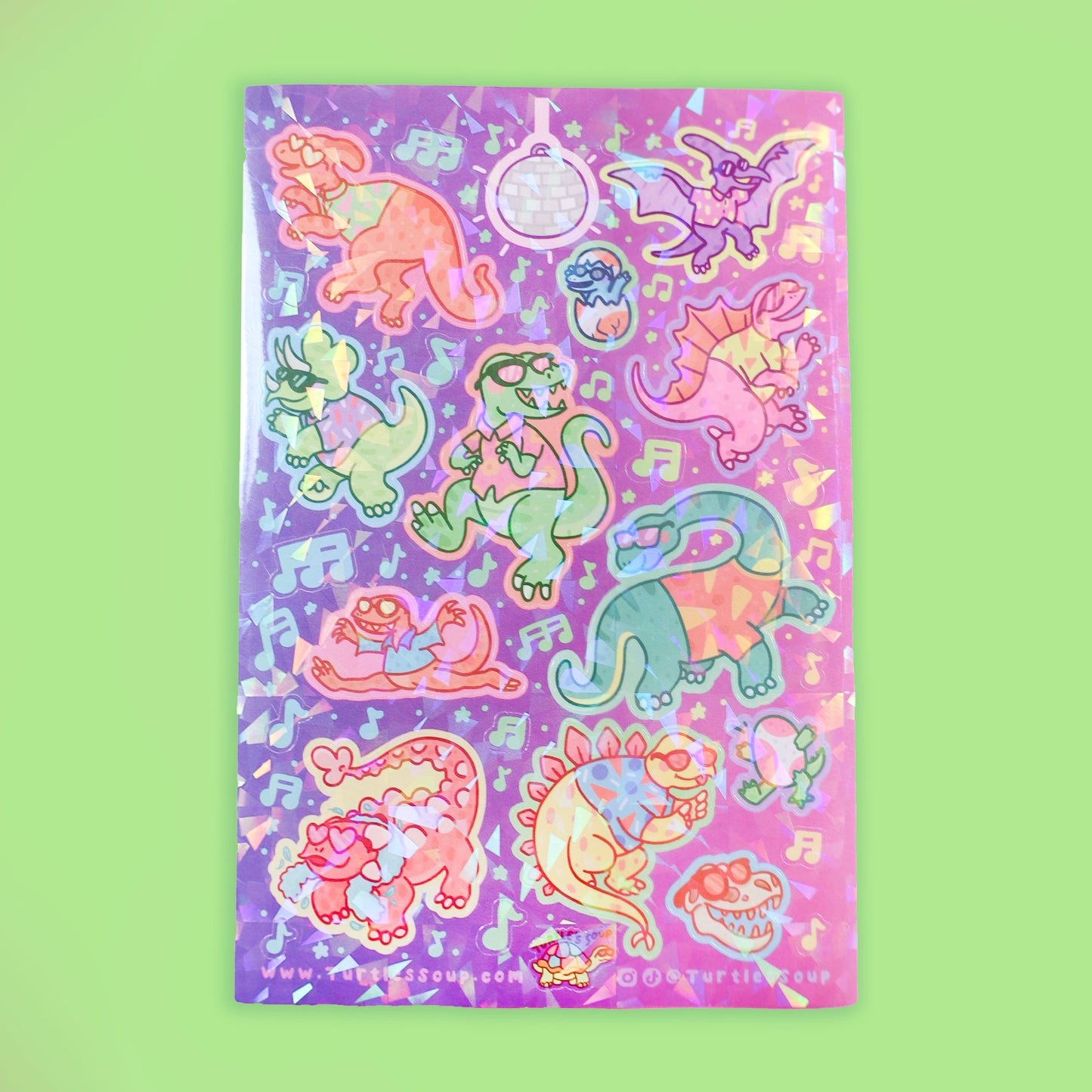 Dancing Dinos Sticker Sheet