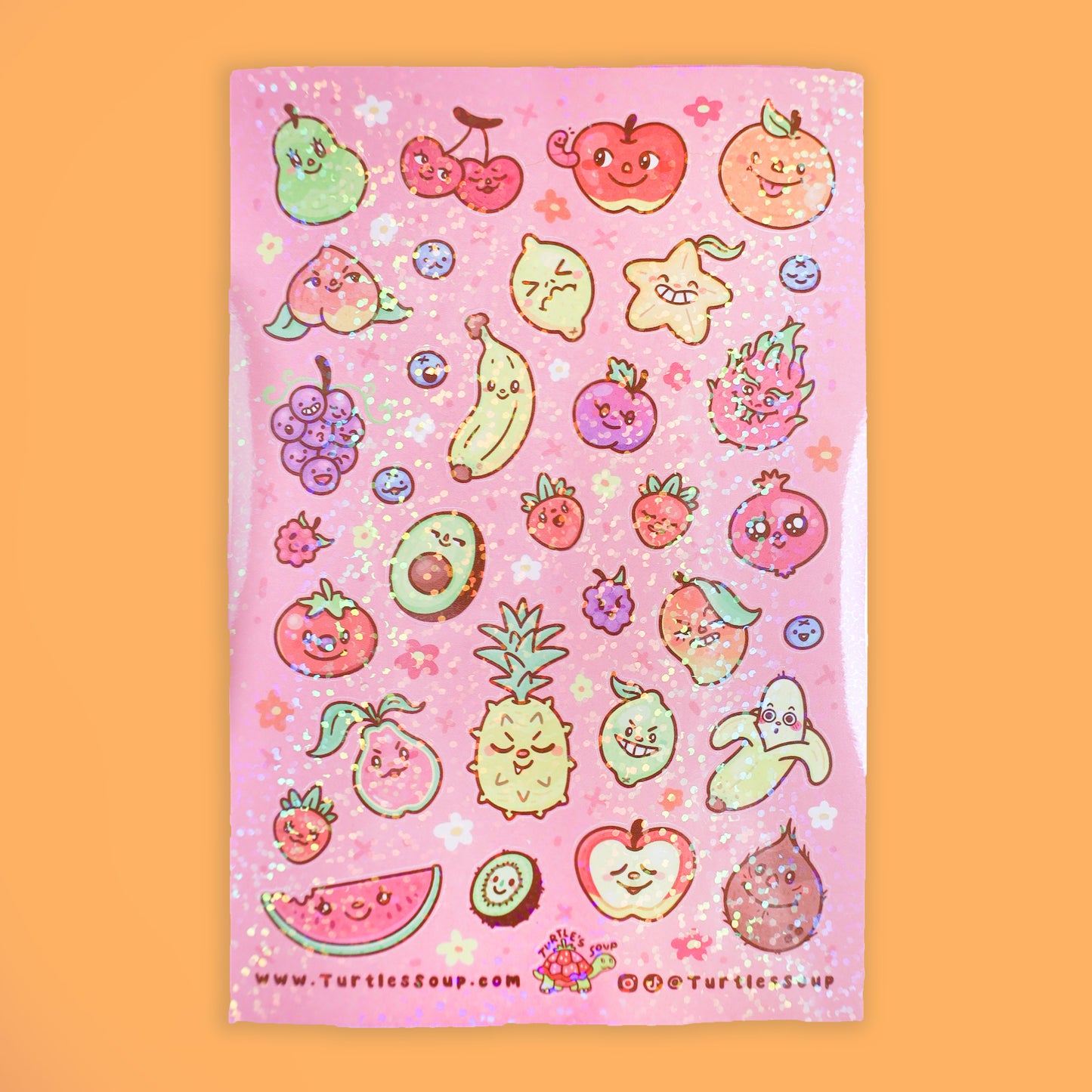 Cute Fruits Sticker Sheet