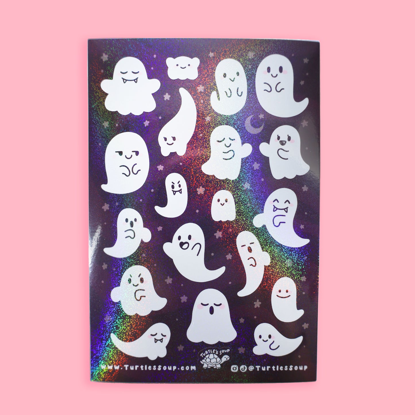 Kawaii Ghosts Halloween Sticker Sheet