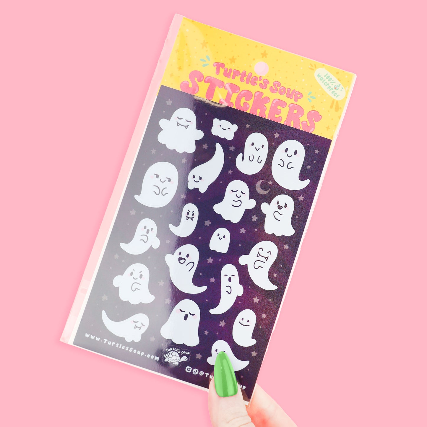 Kawaii Ghosts Halloween Sticker Sheet