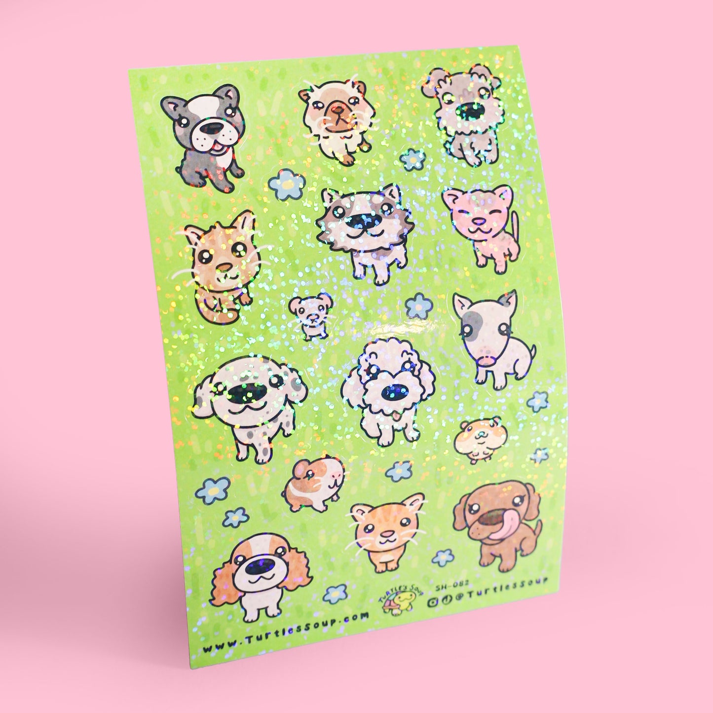 Big Headed Animals Sticker Sheet