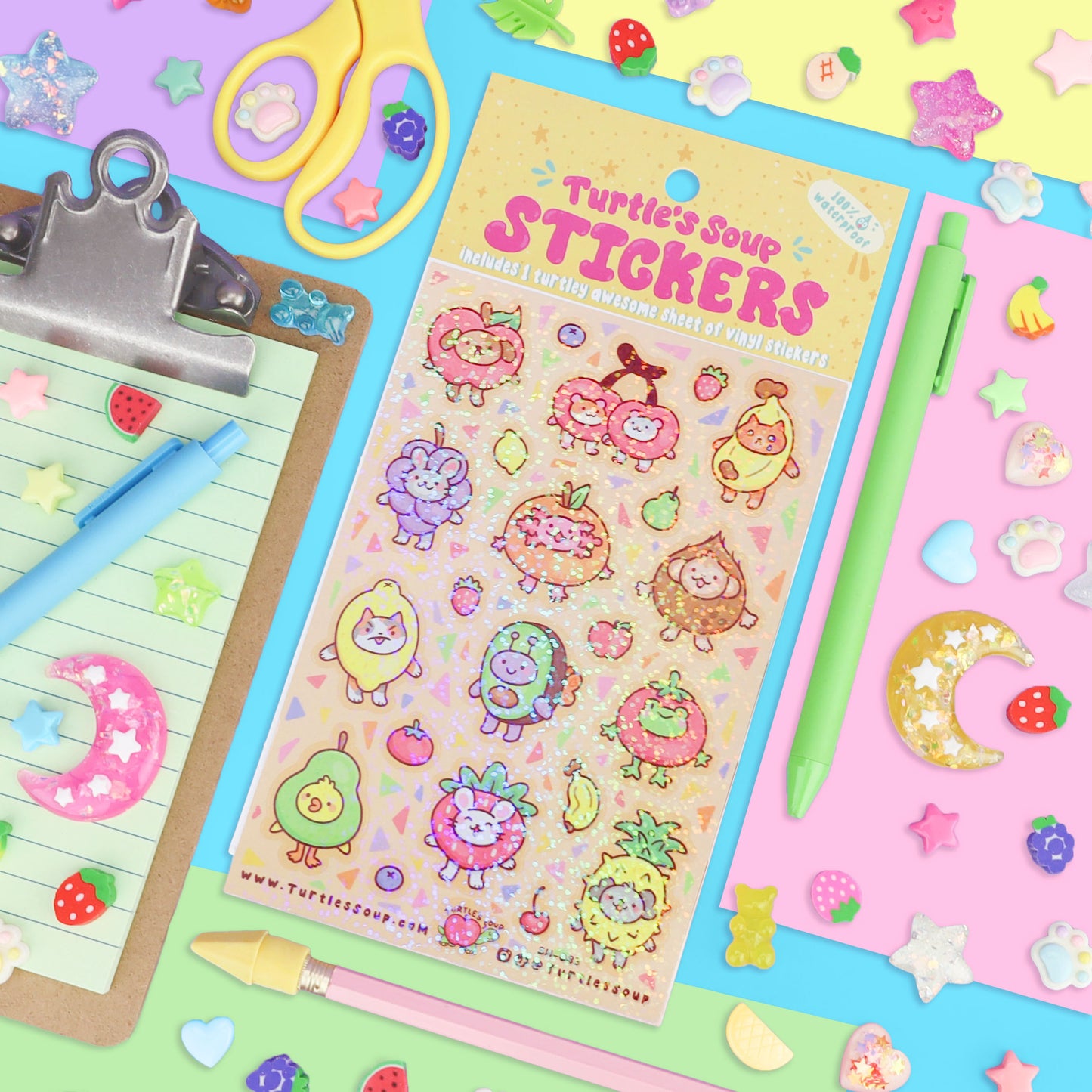 Fruit Friends Sticker Sheet