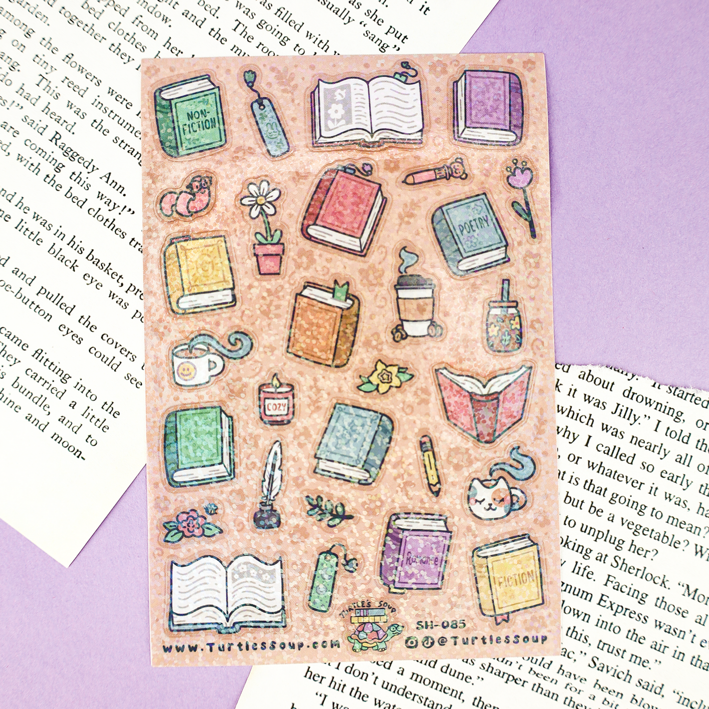 Books and Things Sticker Sheet