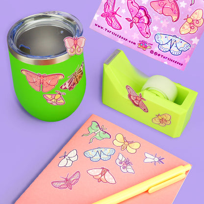 moth sticker sheet