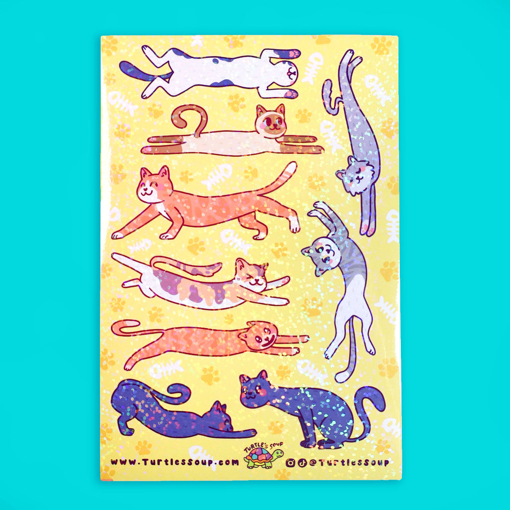 long cats sticker sheet