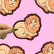 Glitter Lion Vinyl Sticker