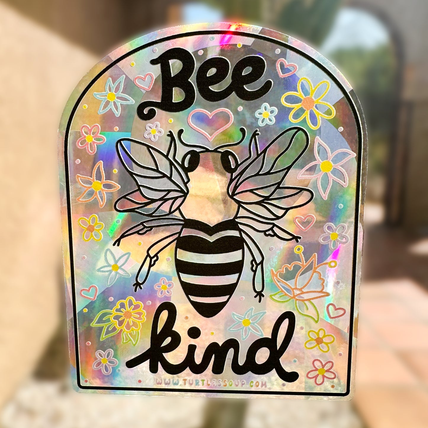Bee Kind Suncatcher Sticker