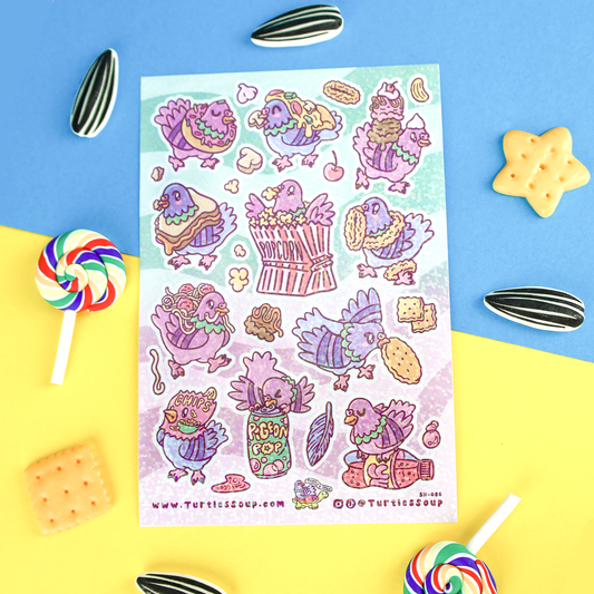 Pigeon Party Sticker Sheet